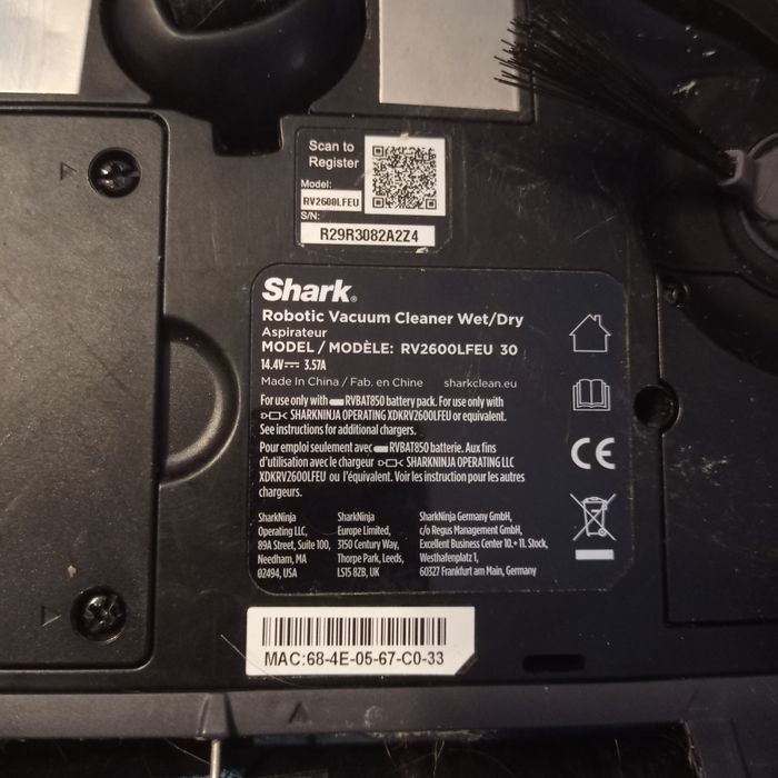 2xSHARK RV2600 LFEU 30, uszkodzony