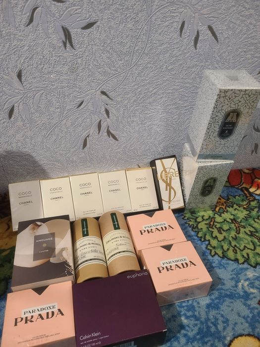 Лот парфумів нових Coco chanel, Amouage, Prada paradox
