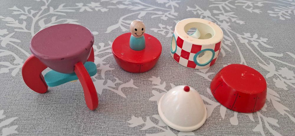 Drewniana Rakieta magnetyczna do składania Janod 5 el