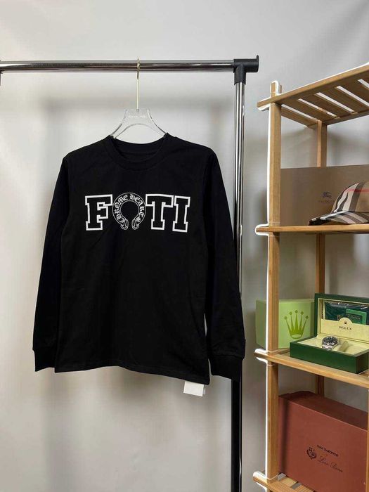 «РОЗПРОДАЖ» Chrome Hearts & FOTI Long Sleeve | Бавовняний Лонгслів