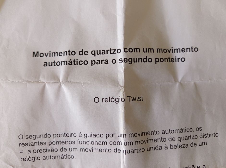 Relogio FOSSIL modelo Twist, semi automatico, Como Novo.