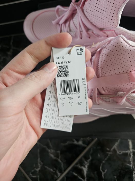 Buty męskie Adidas Performance Court Flight 48 różowe