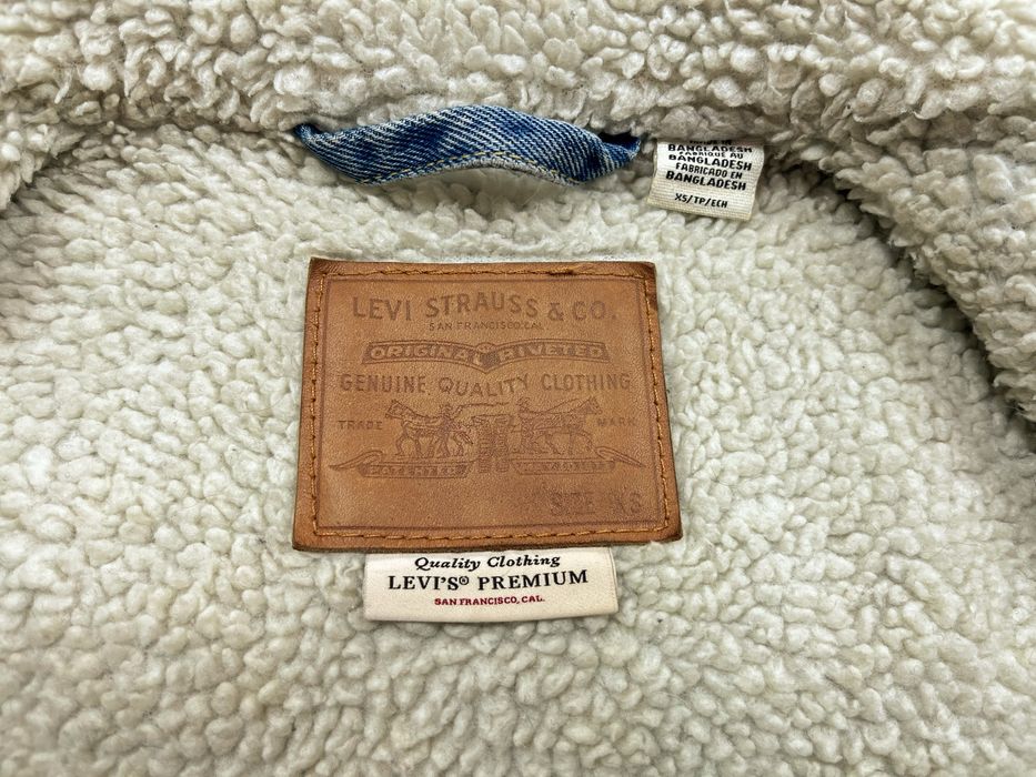 Джинсова куртка зимова шерпа Levis  теді