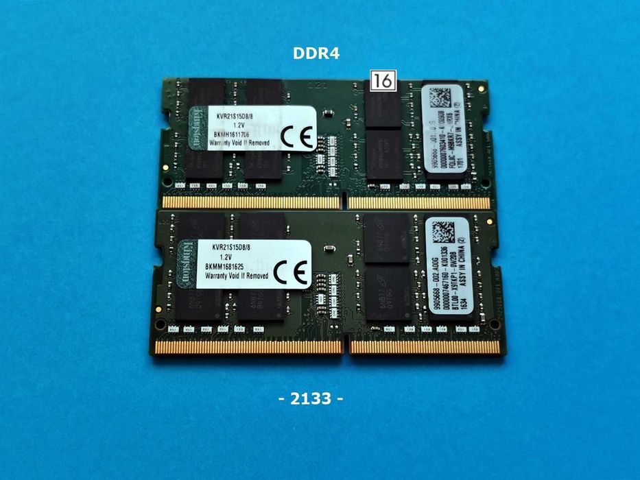 DDR4 16GB KingSton 2133