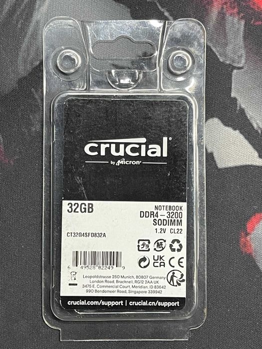 Crucial 64 GB bundle (32GBx2) ddr4 RAM