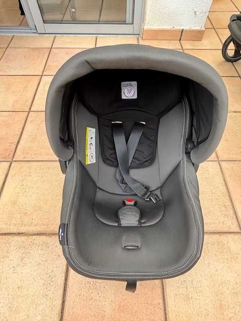 Carrinho de Gémeos Peg Perego + 2 Ovos + 2 Bases ISOFIX + Forras Ovos