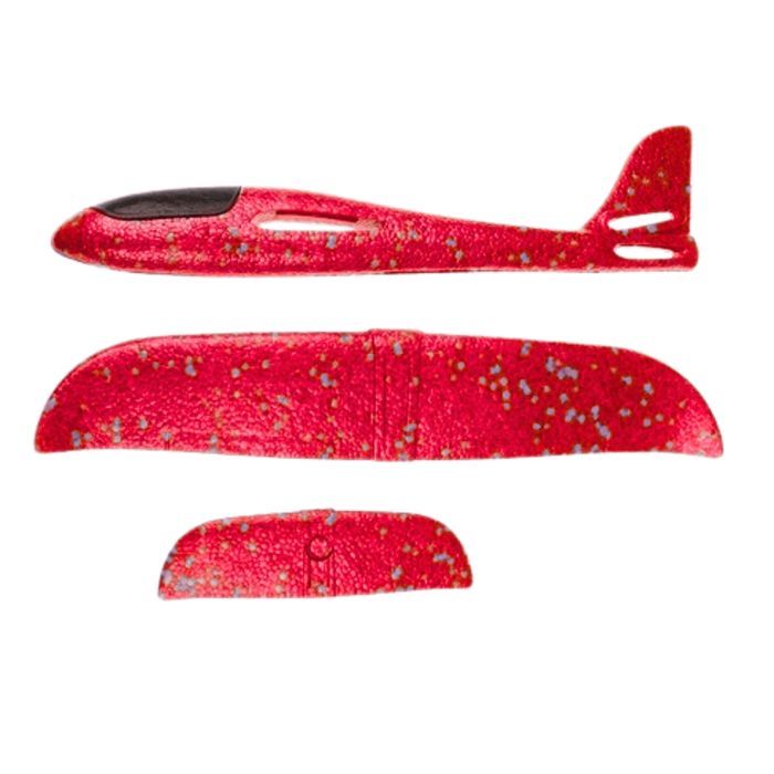 Samolot Styropianowy Duży Szybowiec Rzutka Ze Styropianu Czerwony