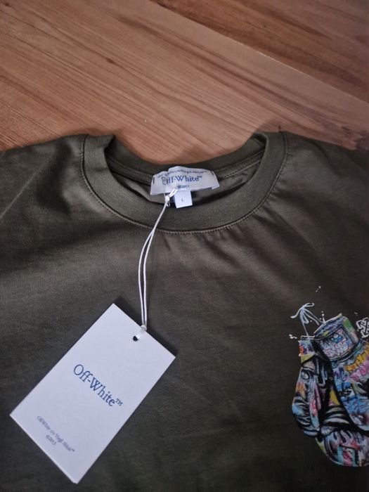 Koszulka Off White zielona L
