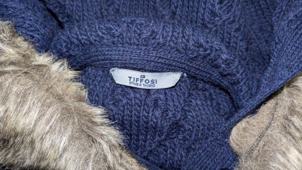 Poncho Tiffosi azul 13-14 anos