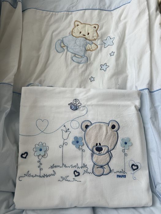 Дитяче ліжко Верес Соня з маятником та шухлядою, матрас та текстиль