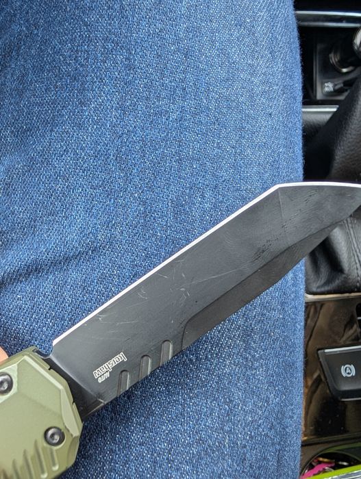 Kershaw Livewire Olive Tanto 9000TOLBLK OTF Magnacut