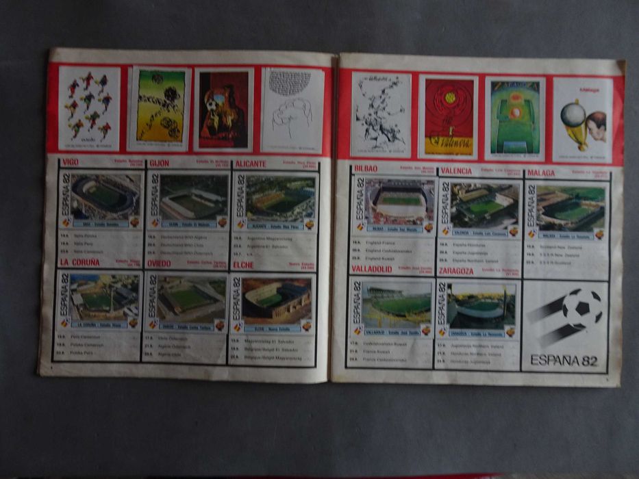 Caderneta de cromos futebol Mundial de Espanha 1982 Panini World Cup