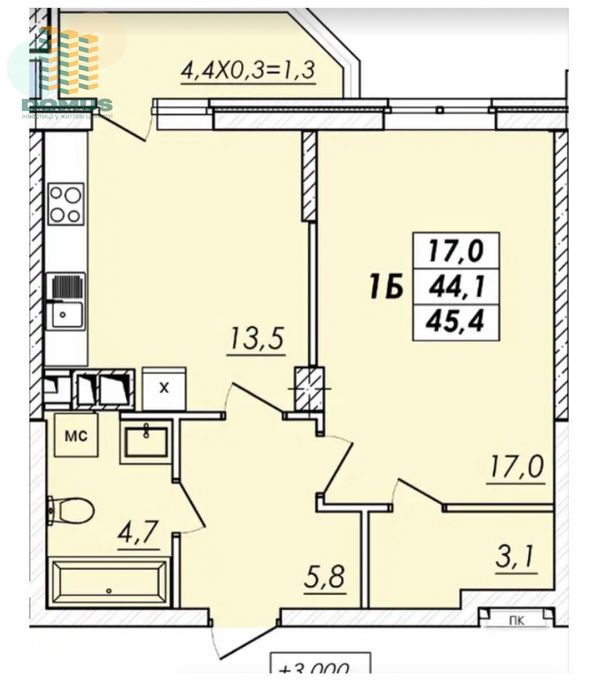 Продам 1 комн квартиру в ЖК "Реал Парк/ Real Park"! Черемушки