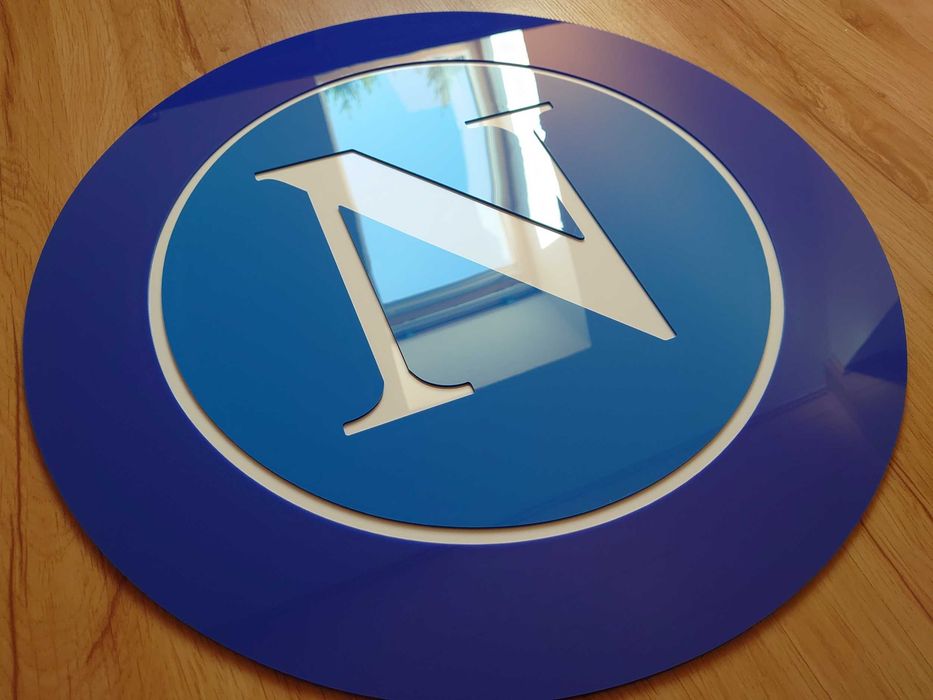 Napoli herb klubowy 70cm prezent dla fana piłki nożnej