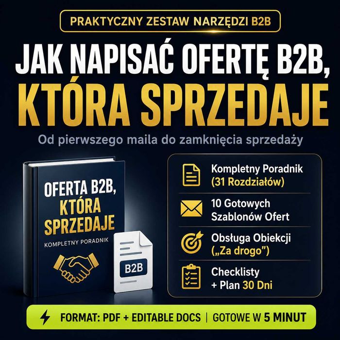 Jak Napisać Ofertę B2B, Która Sprzedaje + 10 Gotowych Szablonów - ebook