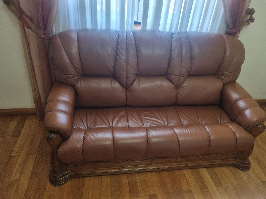 Sofás vintage em pele