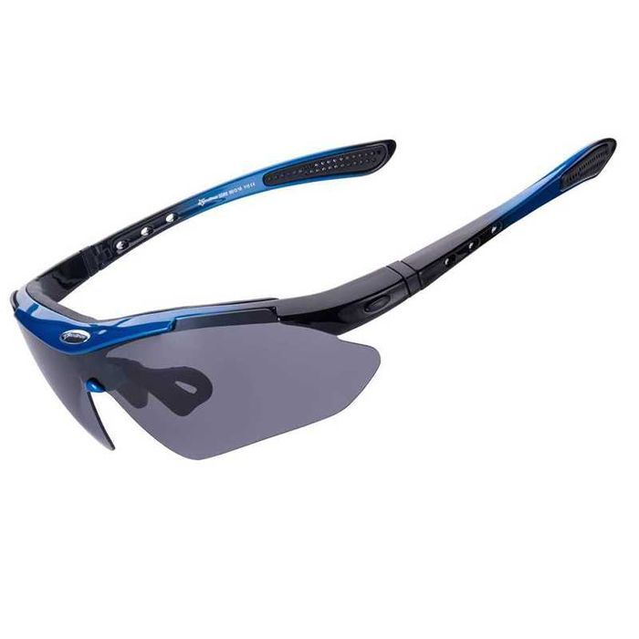 Okulary sportowe na rower uv z wymiennym szkłami