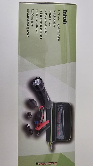 Swaytronic starter Light jump starter 12V 800A + power bank 15000mAh U