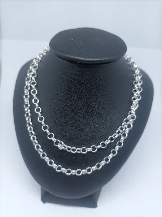 Srebrny łańcuszek próba 925 długość 50 cm