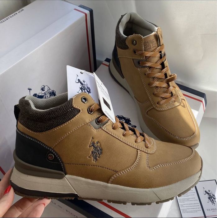 Ботинки U.S. POLO ASSN. Хайтопы. Размер 41 (26,5 см). Новые!