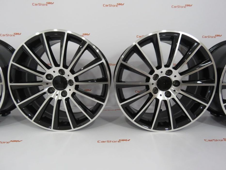 Jantes Look Mercedes Turbine 18 '' x 8 et45 5x112 Pretas e polido