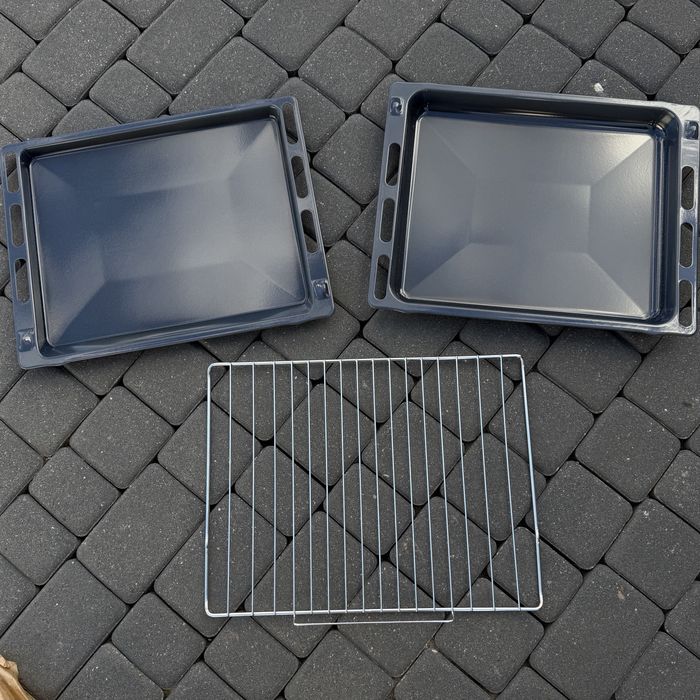 Nowe blachy ruszt whirlpool amica 47.5x36.5 komplet blacha płytka głęboka zestaw do piekarnika pieczenia