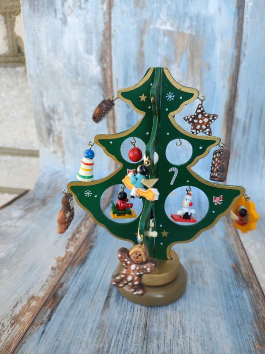 Choinka drewniana - świąteczna - ozdoby - design