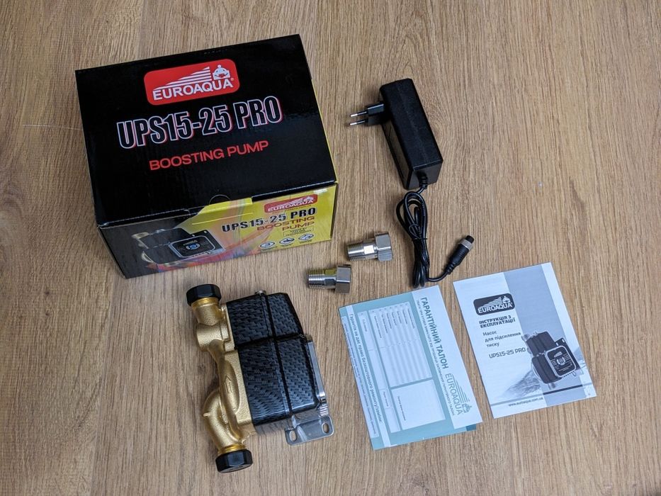 Енергозберігаючий насос підвищення тиску Euroaqua UPS 15-25PRO
