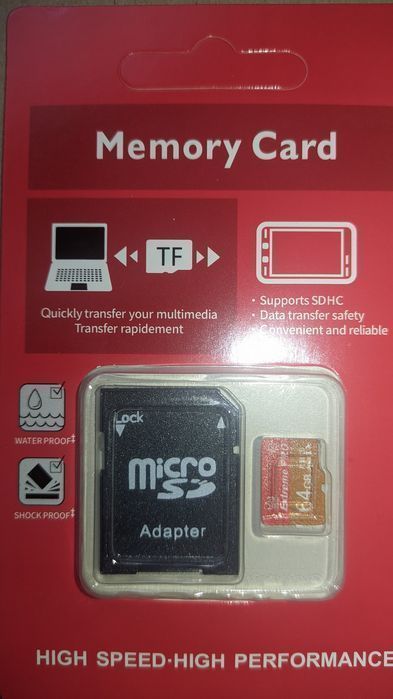 Karta pamięci 64 gb  Extremepro pendrive SD card pamięć Nowa + adapter