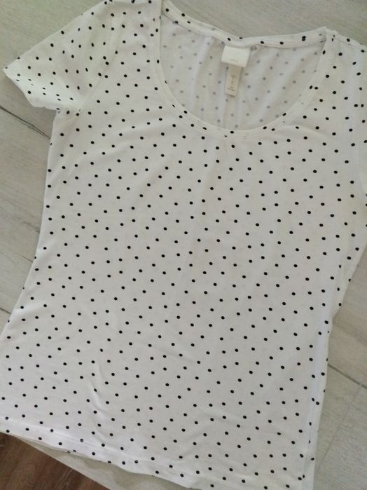 Koszulka w kropki H&m, rozm. S