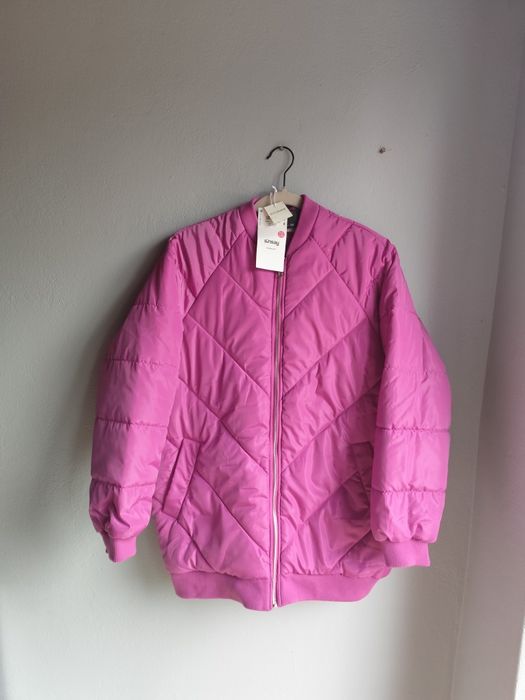 Kurtka pikowana M długa bomberka