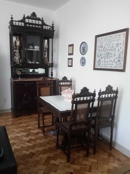 Mobília de sala completa em madeira (antiguidade)