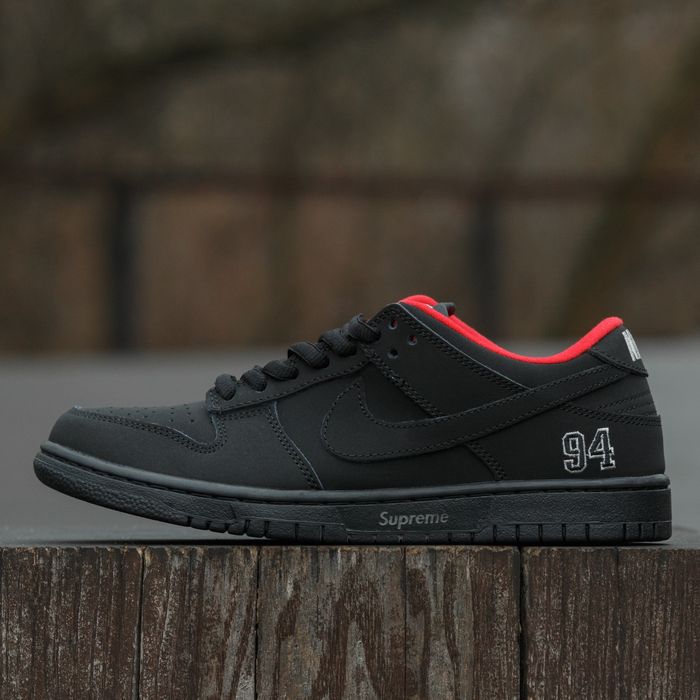 36-45 Nike SB Dunk x Supreme 94 Black