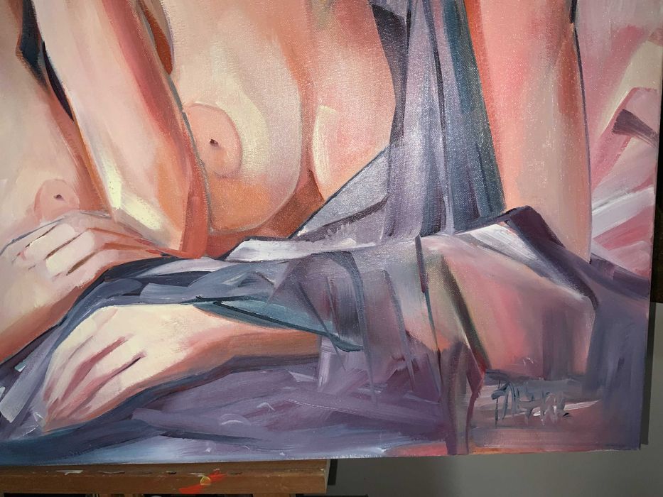 Óleo sobre tela de grande dimensão - Sonja Brzak