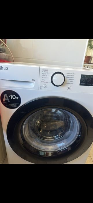 Máquina de Lavar Roupa LG 8kg Classe A – Nova | Ganha no Preço Certo