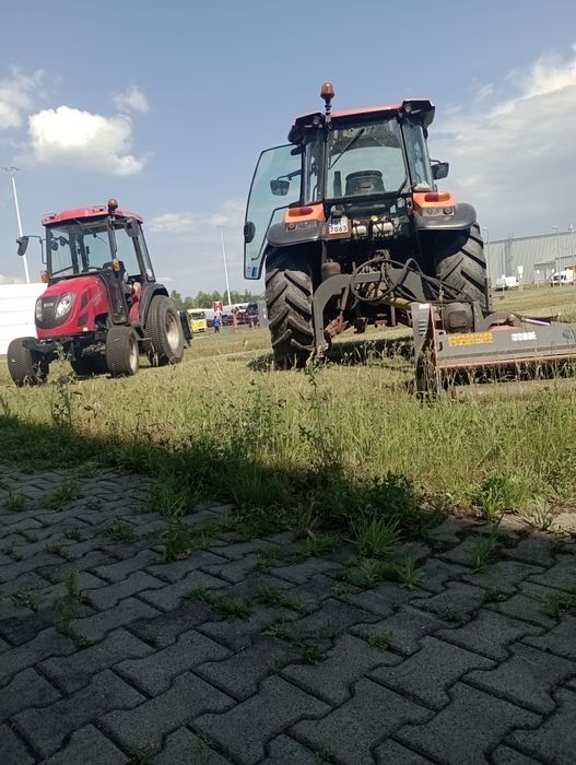Usługi mini traktorami, koszenie trawy itp.