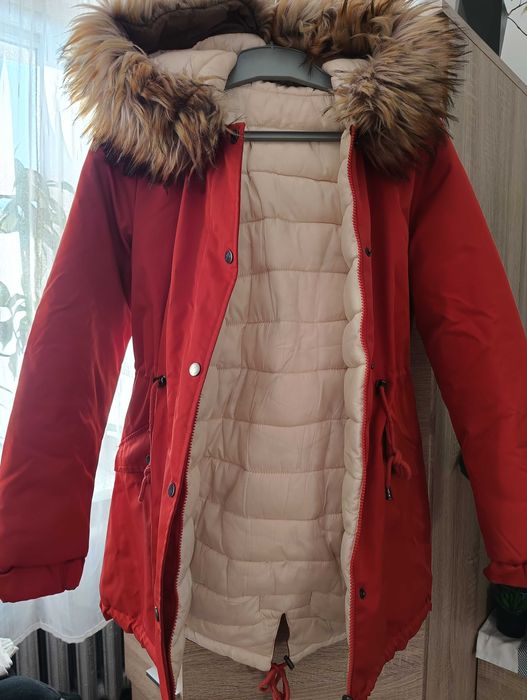 Płaszczyk ciepły dwustronny stronny