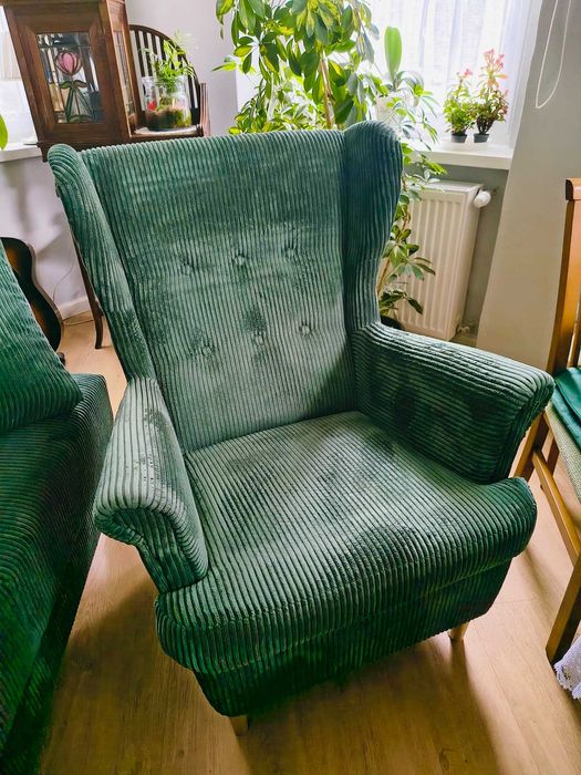 Kanapa MILANO i fotel uszak WERINA - BODZIO, używane kilka miesięcy !