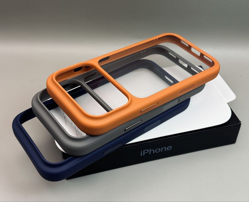 Чехол на iPhone 17 Pro Max Orange, 17 Pro Blue, 17 Pro Max Silver