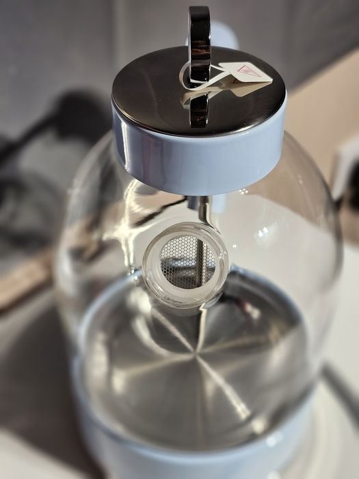 Скляний чайник електричний ascot ретро 2200 в 1,5 | блакитний