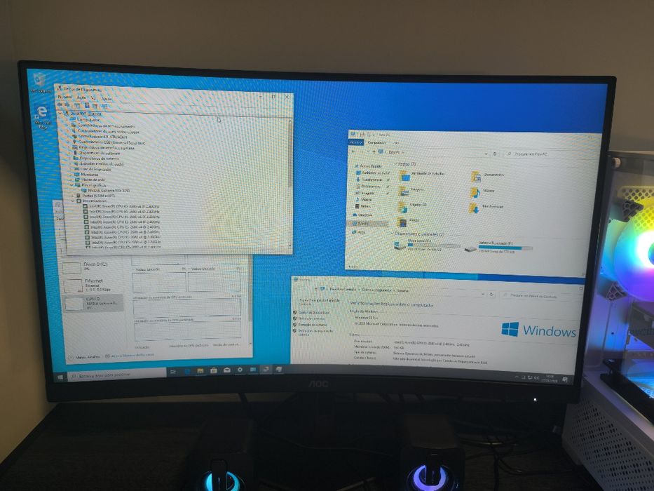PC Gaming 3050RTX 16 Ram + Ecrã + Periféricos 3x S/ Juros