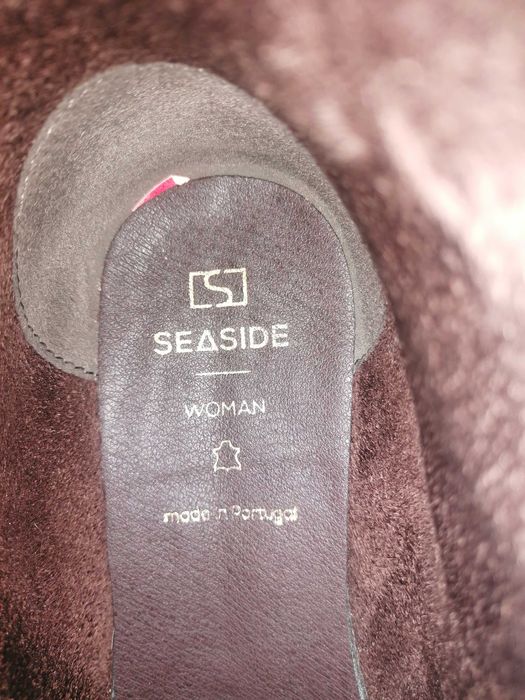 Botas Seaside em couro genuíno – Tamanho 39 – Novas, nunca usadas