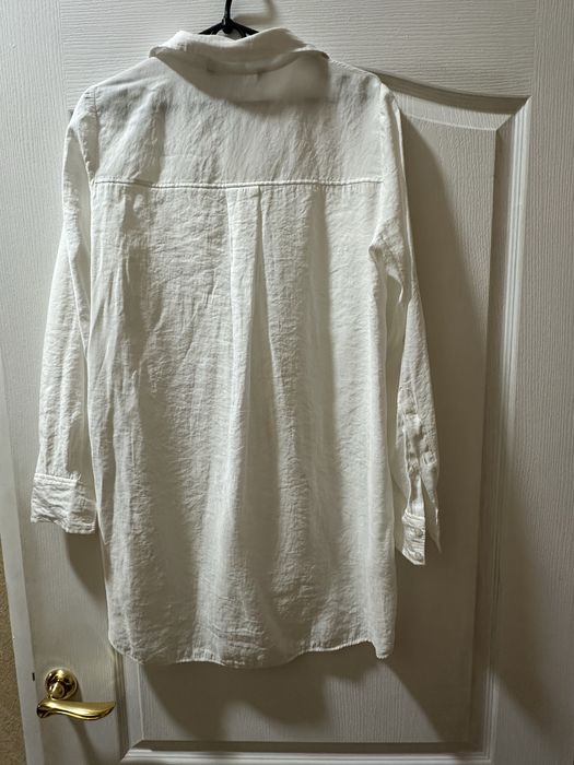 Біла блузка Zara, оверсайз