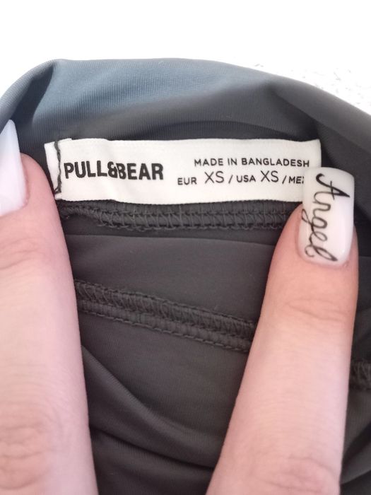 сіре/графітове поліамідне боді Pull&Bear