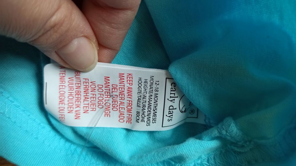 2 nowe bluzki Early Days Primark 80 cm