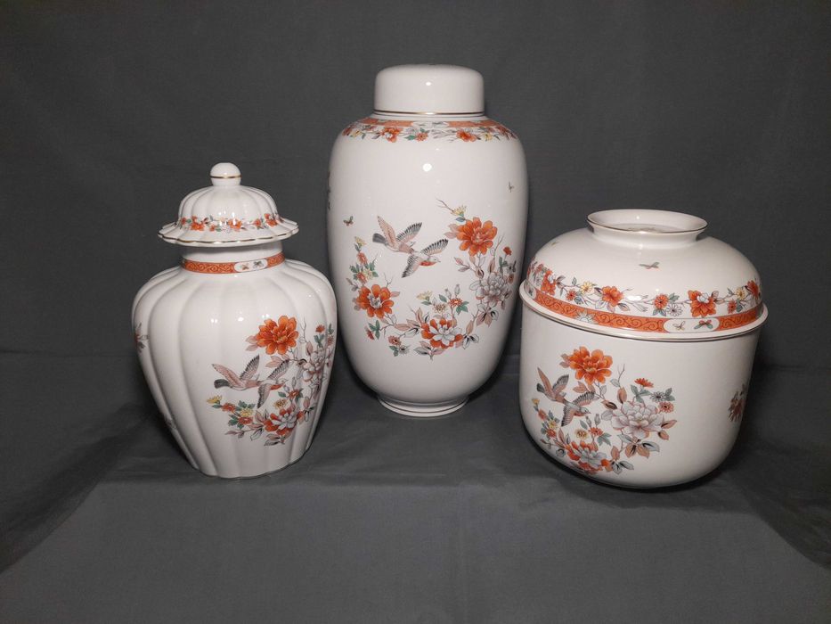 Vista Alegre Magnólia-- Talha Castanheira e Cochinchina, pote chinês