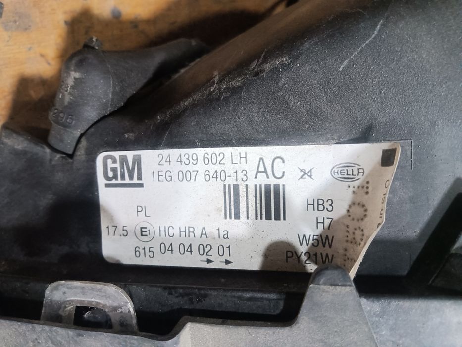 Farol Opel Astra G ótica 1999 esquerdo