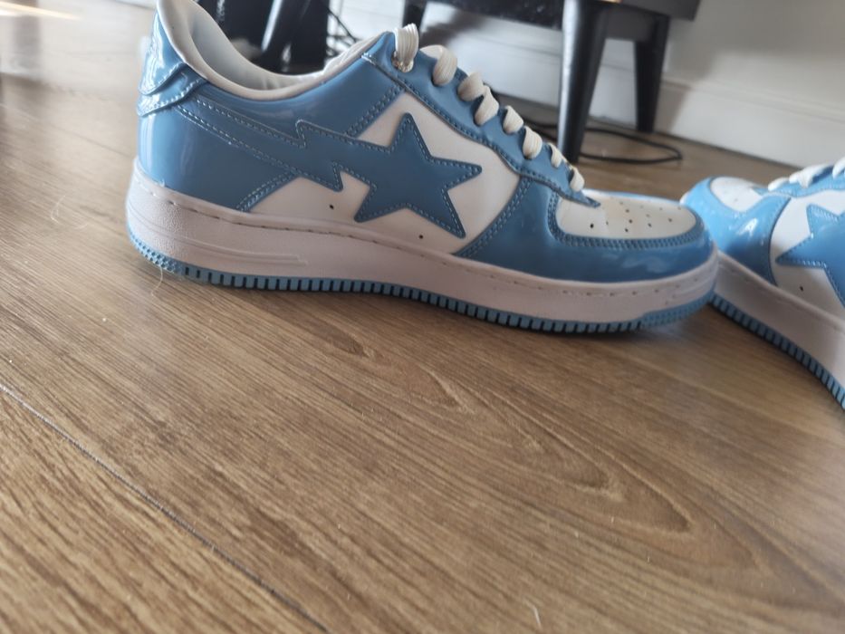 Bape Sta Patent leather blue white
