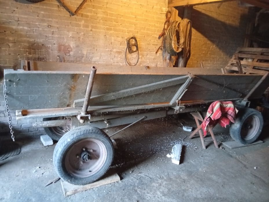 Wóz do ciągnika metalowy