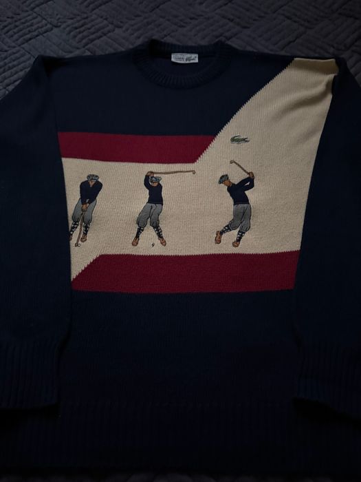 Винтажный свитер lacoste (nike jordan adidas puma)